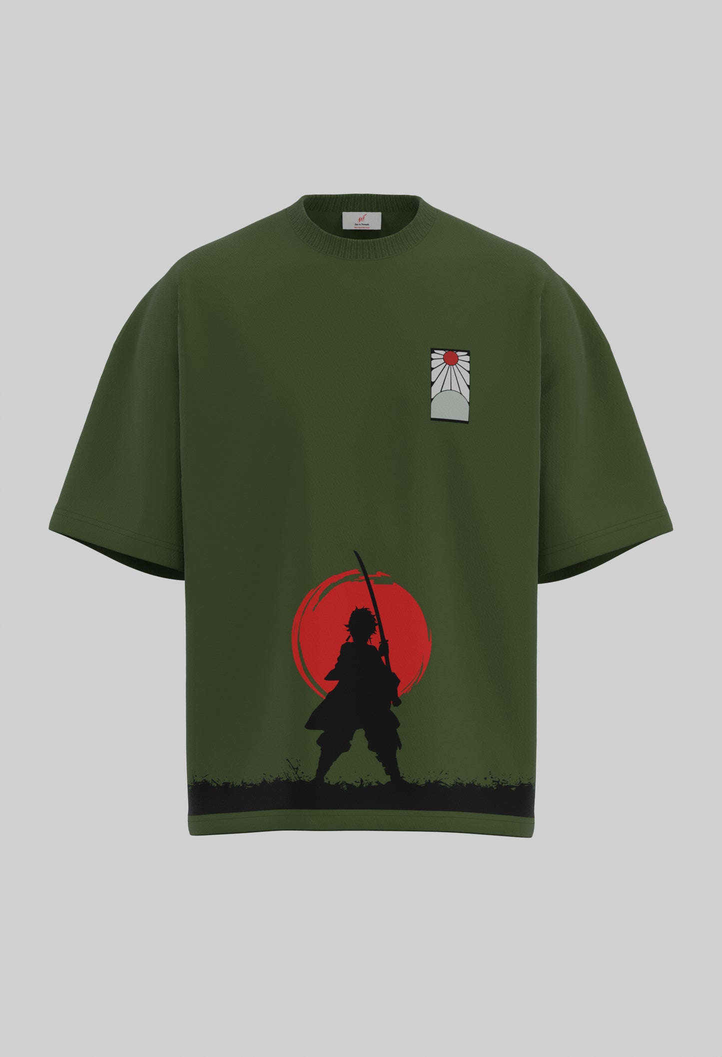 Demon slayer team | Unisex Printed Oversized T-Shirts