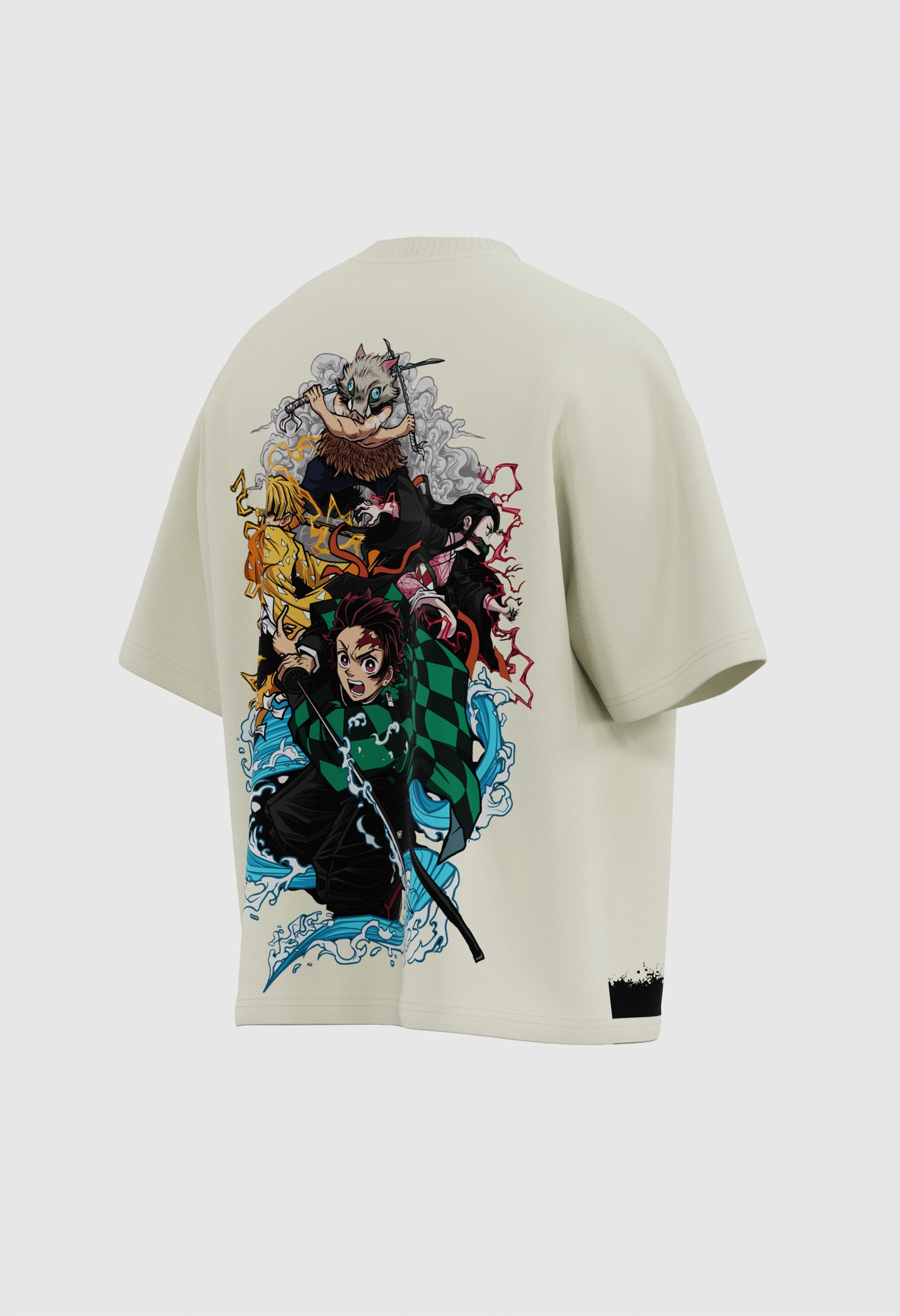 Demon slayer team | Unisex Printed Oversized T-Shirts