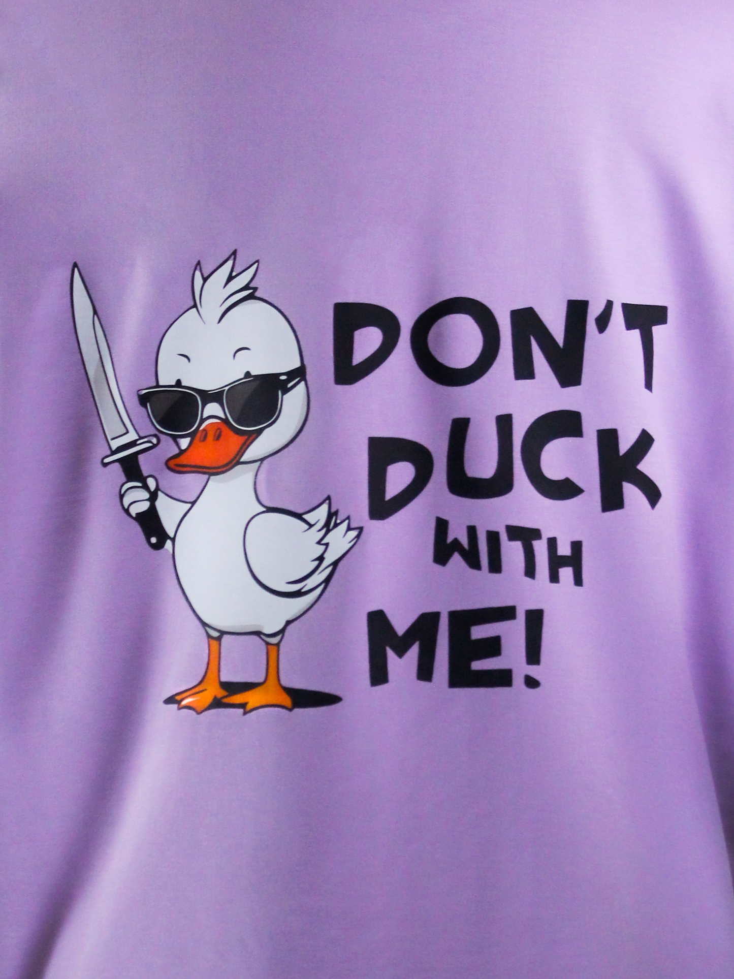 Don't Duck with me | Women's Print Oversized T-Shirt