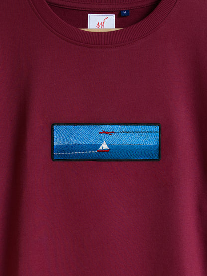 Boat Embroidered T-shirt (Oversized)