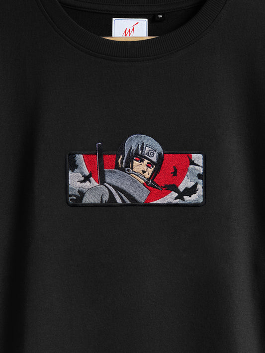 Itachi Embroidered T-shirt (Oversized)