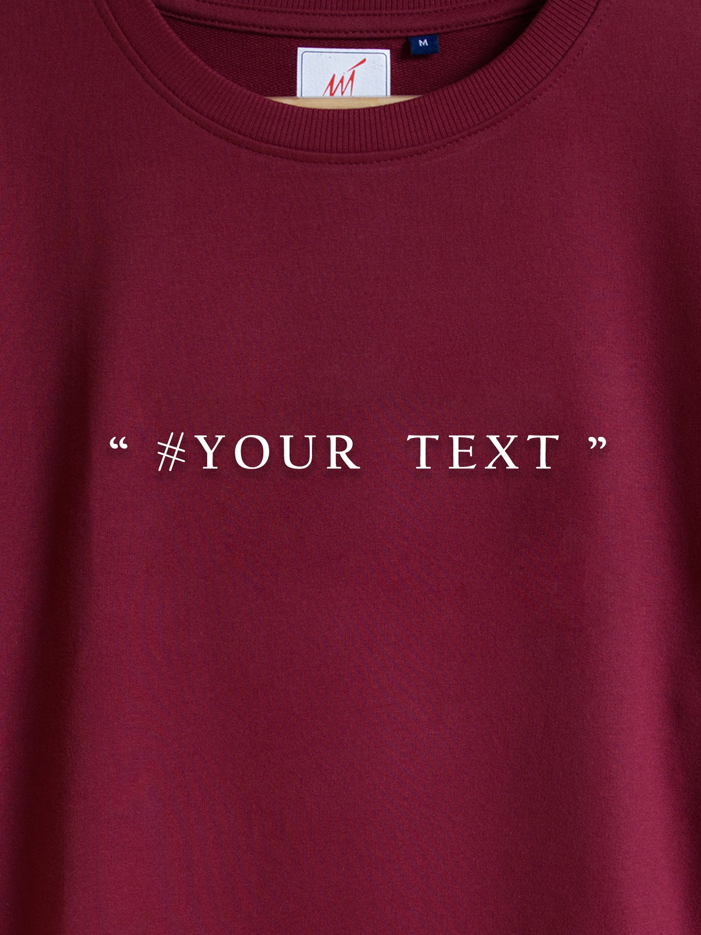 Custom Embroidery Text Oversized