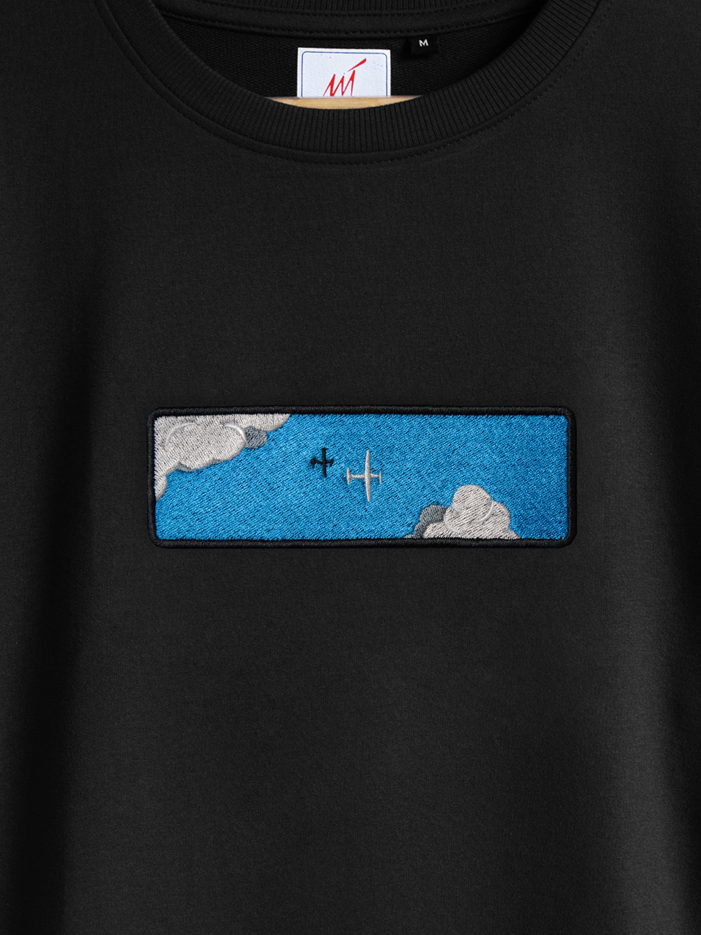 Sky Embroidered T-shirt (Oversized)