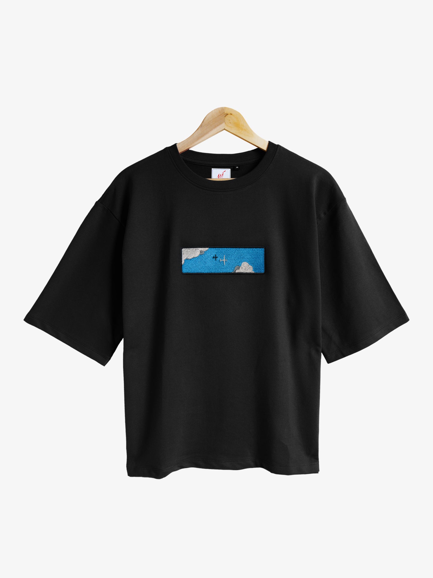 Sky Embroidered T-shirt (Oversized)