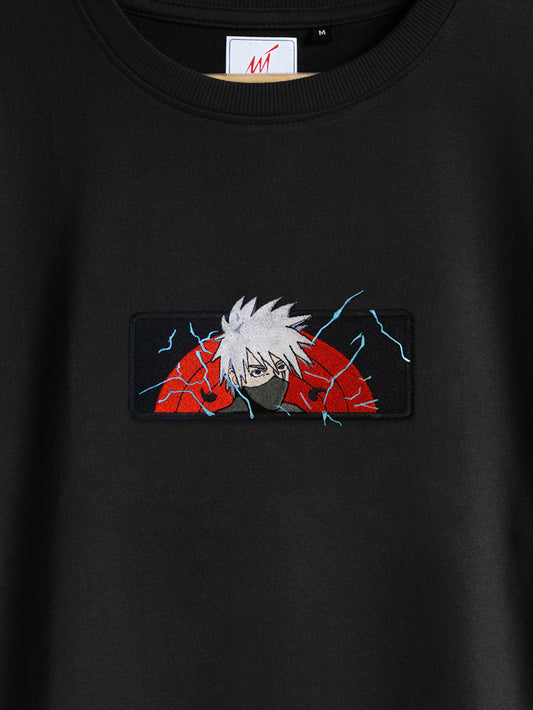 Kakashi Embroidered T-shirt (Oversized)