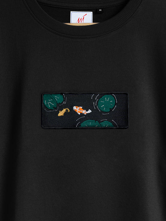 Koi Fish Embroidered T-shirt (Oversized)