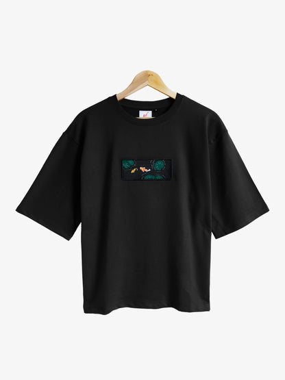 Koi Fish Embroidered T-shirt (Oversized)