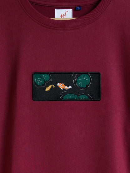 Koi Fish Embroidered T-shirt (Oversized)