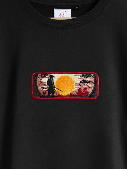 Samurai Embroidered T-shirt (Oversized)