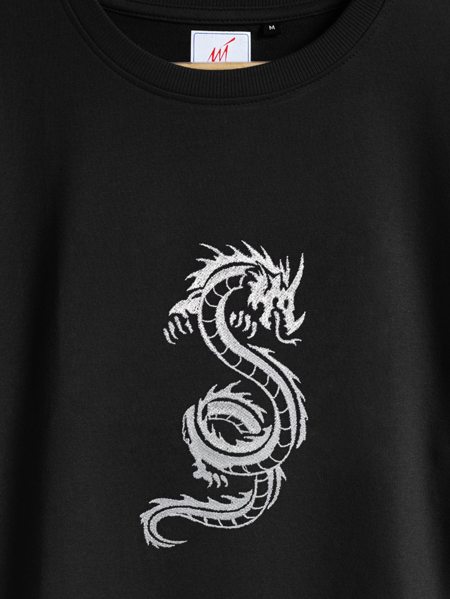 Dragon Embroidered T-shirt (Oversized)