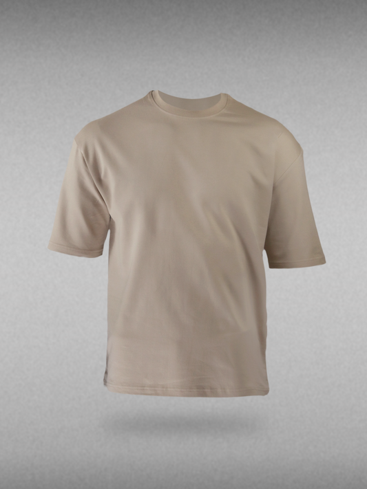 Plain Beige Oversized T-shirt