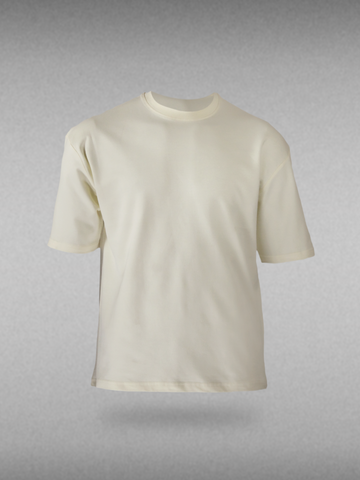 Plain Cream Oversized T-shirt