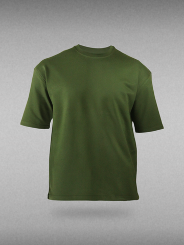 Plain Olive Green Oversized T-shirt