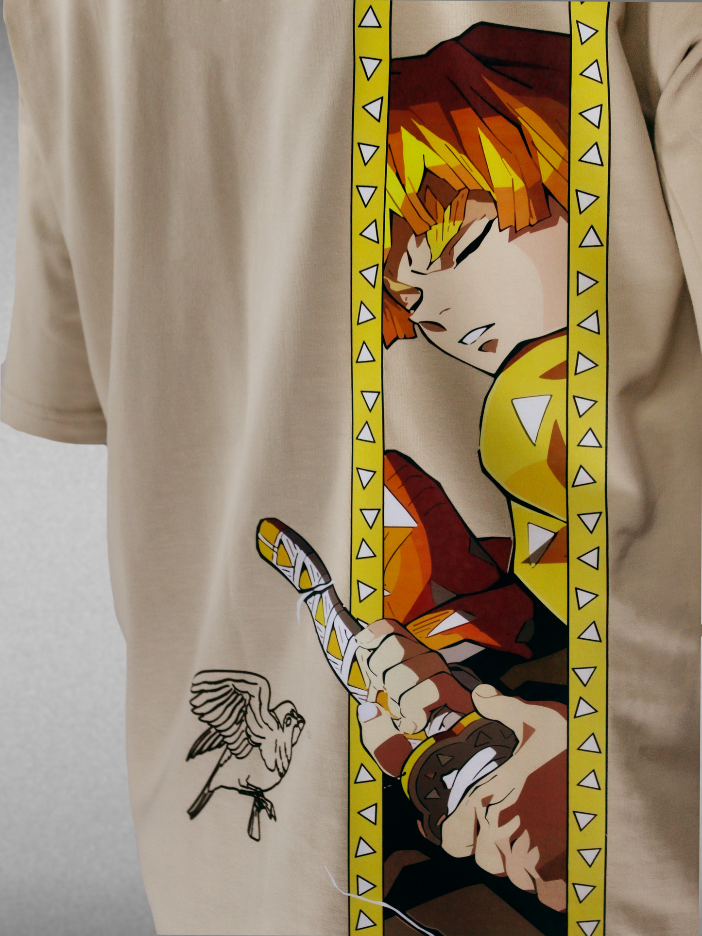 Zenitsu Thunder breathing | Mens's Print Oversized T-Shirt